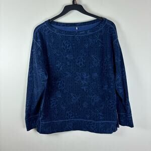 Prana floral sweatshirt womens size XL